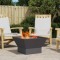 vidaXL Cuptor de foc Negru 60 x 60 x 35 cm Oțel 858910