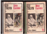 Anna karenina 2 volume cartonate de lev tolstoi clu editura univers 1980