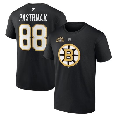 Boston Bruins tricou de bărbați 100th Anniversary Stack Logo Name &amp;amp;amp; Number - S foto