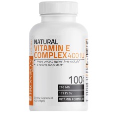 Vitamina E Complex Natural 400 UI 100 capsule Bronson Laboratories foto