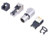 Mufă RJ45 Cat 6a Ecranată Aurită cu Capac de Protecție