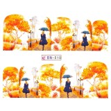 Cumpara ieftin Tatuaj Unghii LUXORISE Fall Rise, BN-510, LUXORISE Nail Art
