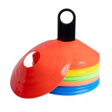 Set 50 conuri de antrenament fotbal inSPORTline SpeedCone SC200, multicolore