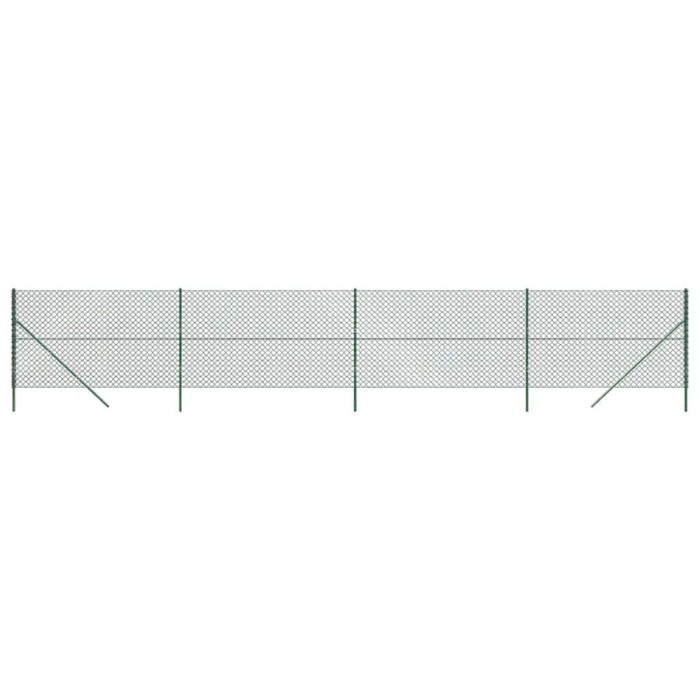 Gard de plasa de sarma, verde, 1,4x10 m