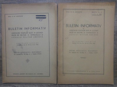 Buletin informativ Asociatia fostilor elevi ai scoalei fiilor de militari/ 1943 foto
