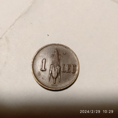 -Y- MONEDA ROMANIA 1 LEU 1939 foto