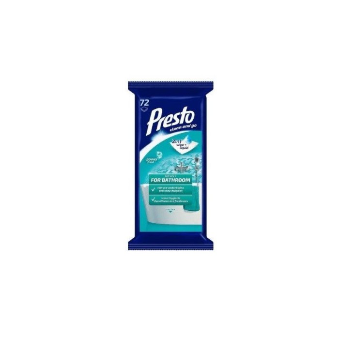 Servetele Umede pentru Baie PRESTO, 72 Buc/Set