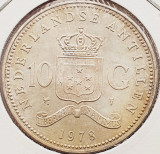 1930 Antilele Olandeze 10 Gulden 1978 Juliana (Bank) km 20 argint