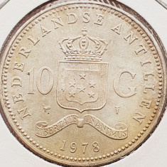 1930 Antilele Olandeze 10 Gulden 1978 Juliana (Bank) km 20 argint