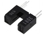 Senzor fotoelectric DARK-ON cu transmițător-receptor și slot