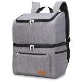 Rucsac termic Lifewit, 21L, impermeabil, 2 compartimente, 600D Oxford, antiscurgere, 28x20x38 cm, Gri