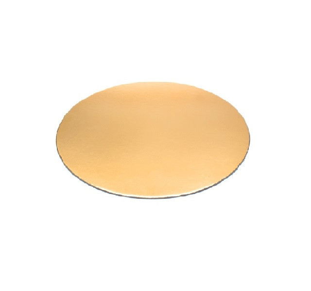 Discuri Aurii din Carton, Diametru 14 cm, 25 Buc/Bax - Plansete pentru Tort, Tavite Cofetarie