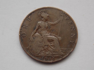 ONE PENNY 1911 GBR foto
