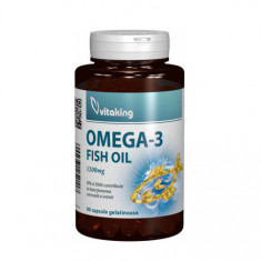 Omega 3 Forte - ulei de peste natural 1200mg, 90cps, Vitaking