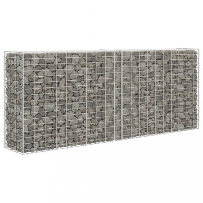 vidaXL Coș gabion, 85 x 30 x 200 cm, oțel galvanizat foto