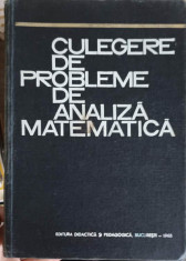 CULEGERE DE PROBLEME DE ANALIZA MATEMATICA-M. ROSCULET SI COLAB. foto