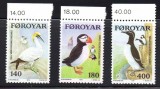 FEROE 1978, Fauna, Pasari, serie neuzata, MNH