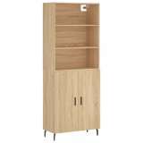 Cumpara ieftin Dulap inalt, stejar sonoma, 69,5x34x180 cm, lemn compozit
