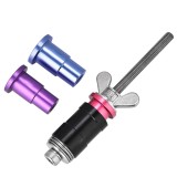 Unelte pentru demontarea bușonelor amortizorului spate cu 3 adaptoare pentru MTB/reparații MTB