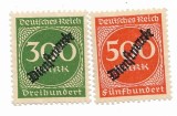 Germania - Noi timbre zilnice, supratipar, 1923 - valori neobliterate