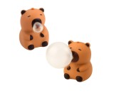 Jucarie antistres Capybara, 8.5 cm, maro, Lean 28124