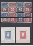 1958 LP 463 LP 463 a LP 464 LP 465 CENTENARUL MARCII POSTALE ROMANESTI MNH