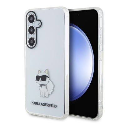 Husa pentru Samsung Galaxy S24 Plus - Karl Lagerfeld IML Luxury (KLHCS24MHNCHTCT) - Transparent Choupette foto
