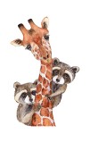 Cumpara ieftin Sticker decorativ Animalute, Multicolor, 85 cm, 5944ST, Oem