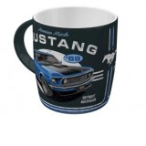 Cana ceramica 330 ml Ford Mustang 1969 Mach 1 Blue