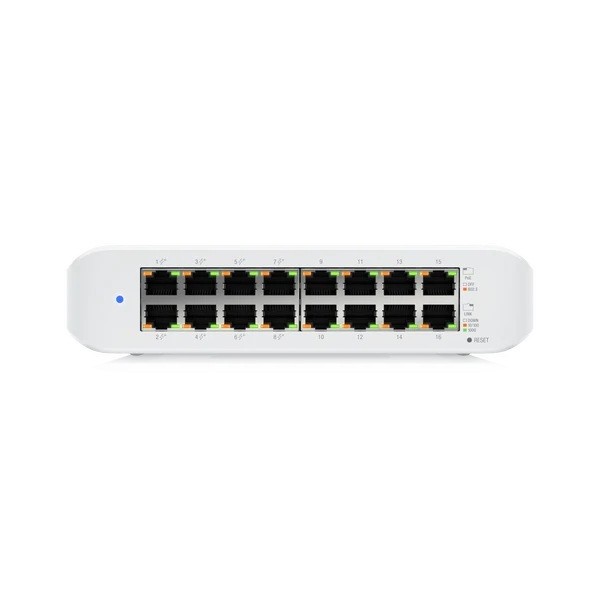 SWITCH. PoE Ubiquiti UniFi Desktop 16Port Gigabit Switch with PoE &quot;USW-LITE-16-POE-EU&quot; (timbru verde 2 lei)