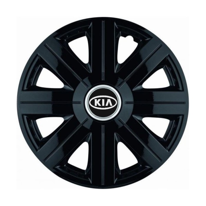 Set 4 Capace Roti, potrivite jantelor de R14, pentru Kia, model Cosmos Negru
