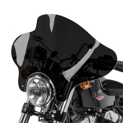 Parbriz/deflector moto universal tip BATWING chopper/cruiser/bobber foto