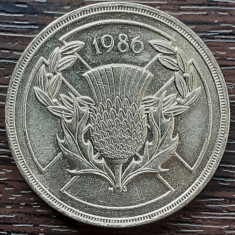 (S) MONEDE ANGLIA - 2 POUNDS 1986, A XIII-A EDITIE A JOCURILOR COMMONWEALTH