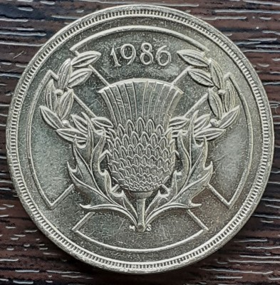 (S) MONEDE ANGLIA - 2 POUNDS 1986, A XIII-A EDITIE A JOCURILOR COMMONWEALTH foto