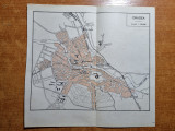 Harta orasului oradea -din anii &#039;20-&#039;30-perioada interbelica-dimensiuni 17/18 cm