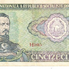 M1 - Bancnota Romania 13 - 50 lei - emisiune 1966