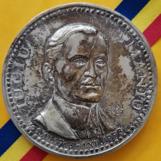 SV * Medalia IULIU MANIU 1871 - 1953 * 75 Ani de la Marea Unire 1918 - 1993