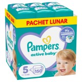 Scutece Active Baby Junior Marimea 5 pentru 11-16 kg, 150 bucati, Pampers
