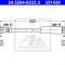 Conducta / cablu frana SEAT LEON (1P1) (2005 - 2012) ATE 24.5204-0233.3