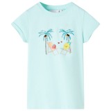 Gossi tricou pentru copii, turcoaz deschis, 140