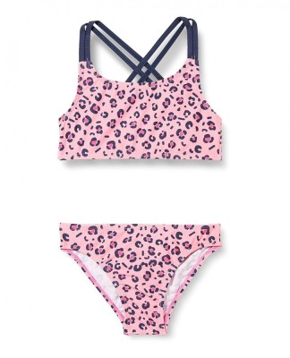 Costum de baie din 2 piese pentru fete Playshoes, protectie UV, roz, 98 104, 3-4 ani - OUTLET foto