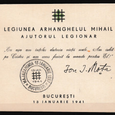 1940 LP 142 IV CARNET FILATELIC AJUTORUL LEGIONAR COLITA MAJADAHONDA 13 IAN.1941