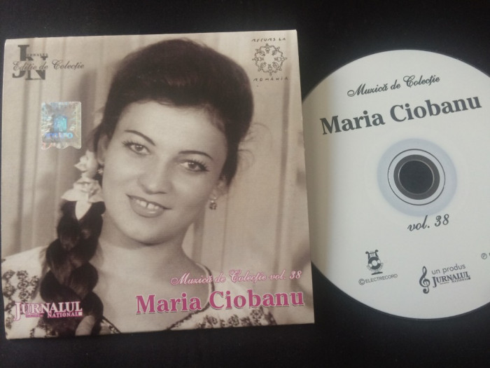 maria ciobanu cd disc selectii muzica populara folclor colectia jurnalul VG++