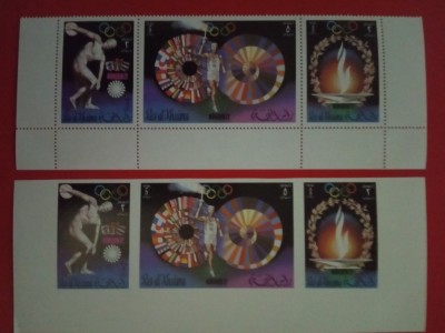RAS AL KHAIMA, SPORT MUNICH - SERIE COMPLETĂ PERF./IMPERF. MNH foto