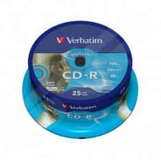 Mediu optic Verbatim BLANK CD-R AZO 52X 700MB 25 bucati foto