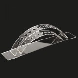 Suport Organizator Acrilic &ndash; 12 Sloturi &ndash; Transparent &ndash; Pentru Birou, Pensule Machiaj, Instrumente Scris