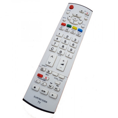 Telecomanda pentru PANASONIC LCD/TV EUR7651030A, alba cu functiile telecomenzii originale foto