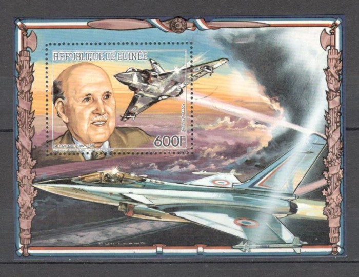 Guineea.1986 Personalitati A.Dassault:pionier al aviatiei-Bl. MG.23