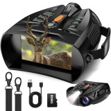 Cumpara ieftin Binoclu Night Vision 4K, Card 128GB, Infrarosu 800m, Ecran HD 4 Inch, Video 48MP Foto, Zoom 10x Digital, Baterie 5000mAh, Vanatoare, Camping, Supraveg