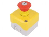 Casetă de comandă Harmony XB5 cu un singur buton ciupercă IP66